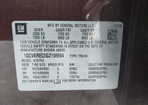 1GCVKREC5GZ198894